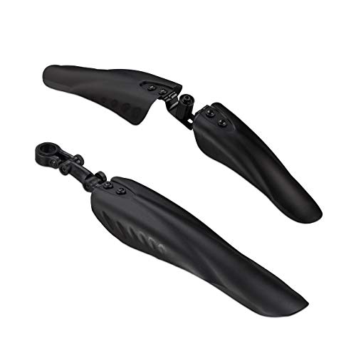 Rennrad Schutzblech Set von Relaxdays, Spritzschutz für Vorder- und Hinterrad