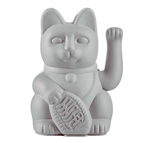 Winkekatze Donkey Products Lucky Cat Grey – Japanische Deko-Katze