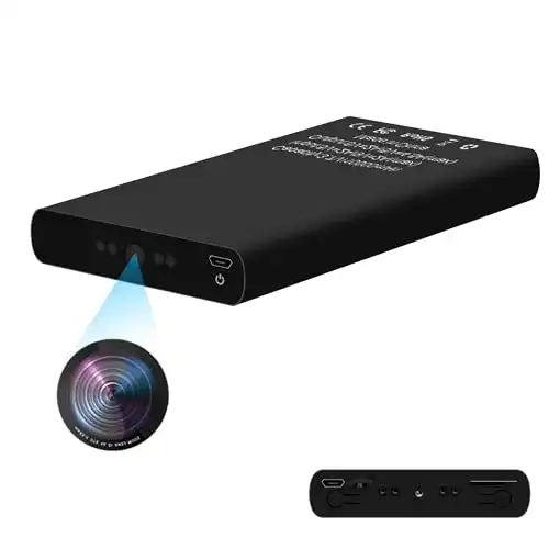 Spy-Cam Überwachungskamera HD 1080P mit 10000 mAh Powerbank-Funktion