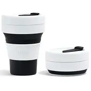 Faltbarer Kaffeebecher Stojo Collapsible Pocket Cup aus Silikon