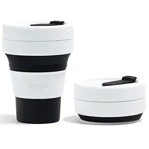 Faltbarer Kaffeebecher Stojo Collapsible Pocket Cup aus Silikon