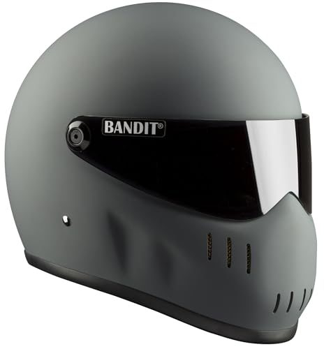 Bandit XXR Motorradhelm in mattschwarz mit getöntem Visier