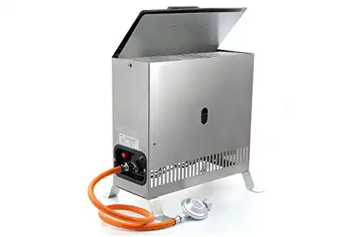 Gewächshausheizung Gas 2 kW aus Edelstahl von Gas-Shop-24