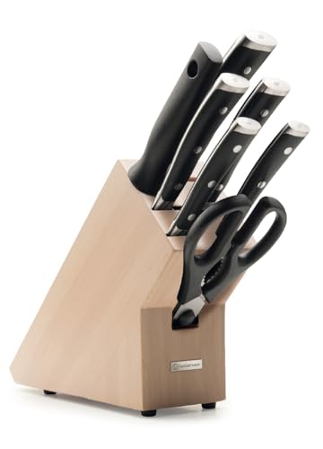 Wüsthof Classic Ikon Messerblock mit 7 Teilen, Braun