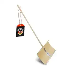 Schneeschieber Holz SHW-FIRE mit 50 cm Schaufel und 144 cm Stiel