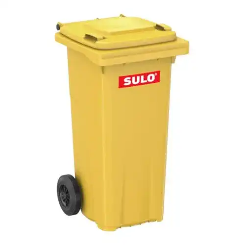 Sulo 120 Liter Gelbe Mülltonne für Abfallentsorgung