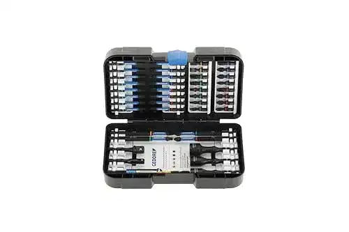 GEDORE Torsions-Bit-Set 666-042 mit 42 Bits für verschiedene Anwendungen