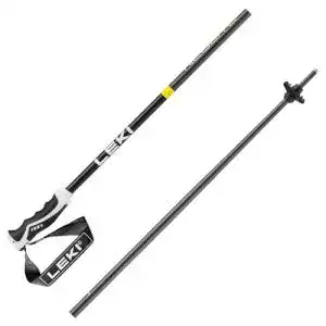 Leki Neolite Skistöcke in Dunkelanthrazit-Schwarz-Gelb, 115 cm