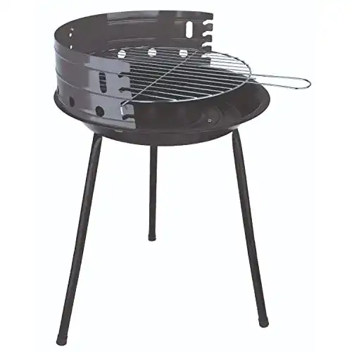Rundgrill Michelino Alex BBQ Standgrill für Holzkohle in Grau