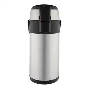 Pumpkanne 3 Liter Pioneer Edelstahl Airpot mit Push-Pump-Funktion