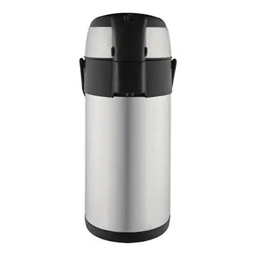 Pumpkanne 3 Liter Pioneer Edelstahl Airpot mit Push-Pump-Funktion