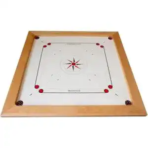 Carrom-Board von Gico Carrom Manufaktur 74×74 cm mit Zubehör