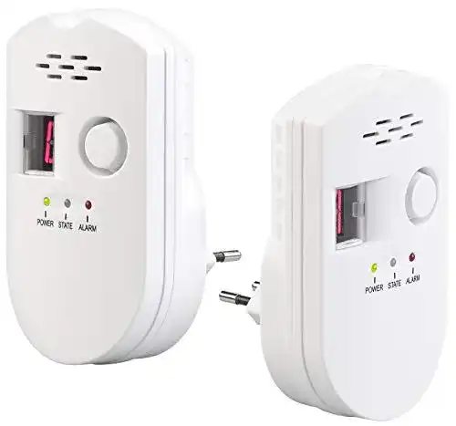 Gasmelder VisorTech Propan 2er-Set für Erdgas und Autogas