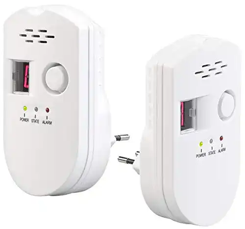 Gasmelder VisorTech Propan 2er-Set für Erdgas und Autogas