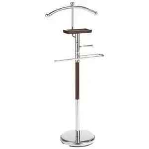 Herrendiener Axentia 282181 Stummer Diener Godiva aus Holz und Chrom
