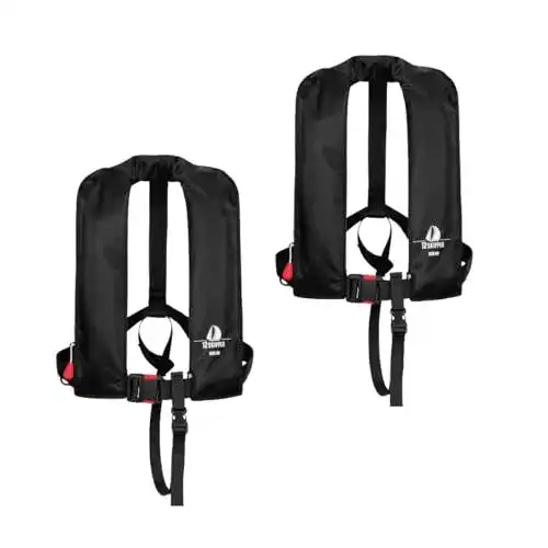 Rettungsweste Automatik 12Skipper 2er-Set mit Waistbelt und Auftrieb