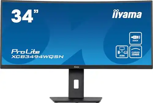 iiyama ProLite XCB3494WQSN-B5 Curved 34 Zoll Gaming-Monitor