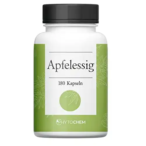 Apfelessig Kapseln Phytochem 180 Stück – vegan und laborgeprüft