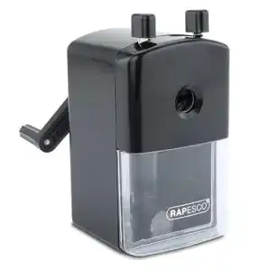 Anspitzer mit Kurbel Rapesco R94000B2 für Bleistifte