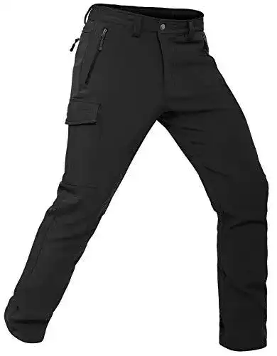 Softshellhose für Herren von Vzteek – Thermo-Wanderhose für Outdoor-Aktivitäten