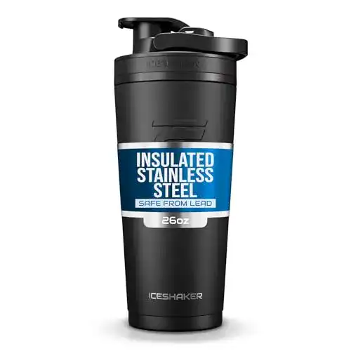Edelstahl-Shaker und isolierte Wasserflasche für Protein und Getränke