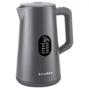 Wasserkocher 1,5 Liter Edelstahl 1800W mit Temperatureinstellung