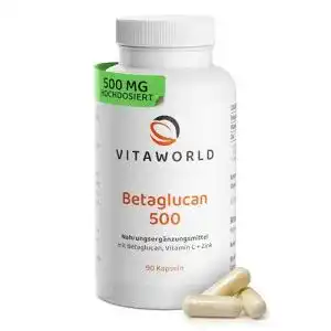 Beta-Glucan Kapseln hochdosiert mit Vitamin C und Zink