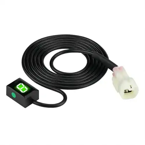 Ganganzeige für Motorräder Delaman mit ECU Stecker und LED Anzeige