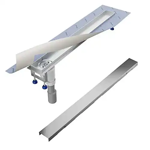 Duschrinne Aquabad SDS Pro 100 cm aus Edelstahl mit Haarsieb