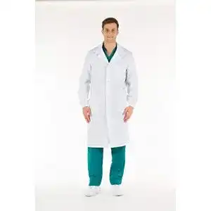 Laborkittel Gima – Weißer Unisex-Arzt- und Labormantel aus Baumwolle