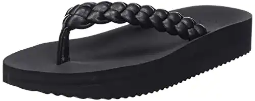 Flip-Flops für Herren und Damen wedgyweave in Schwarz, Größe 36 EU
