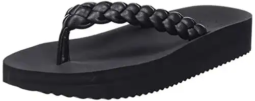 Flip-Flops für Damen und Herren, wedgyweave, Schwarz, Größe 38 EU