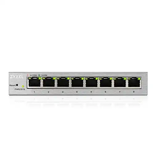 Zyxel 8-Port Gigabit Web Managed Switch mit Lifetime Garantie