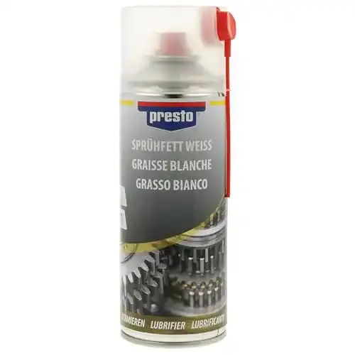 Weißes Sprühfett Presto 306352 400 ml für Schmierung und Schutz