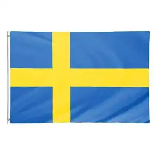 Schweden Flagge Star Cluster 90 x 150 cm aus Polyester