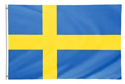 Schweden Flagge Star Cluster 90 x 150 cm aus Polyester
