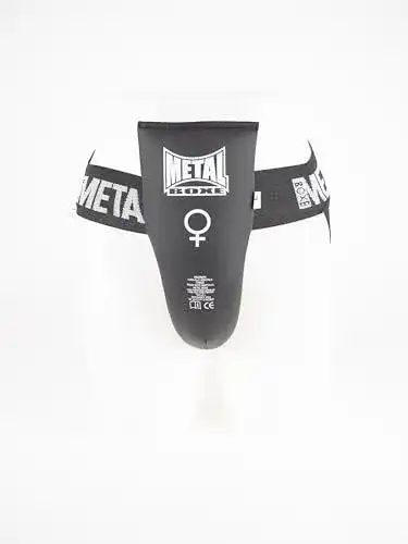 Suspensorium Damen Metal Boxe – Semi-Pro Damen-Tiefschutz in Schwarz