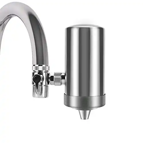 Wasserfilter für Wasserhahn YJHome aus Edelstahl 304 für Trinkwasser