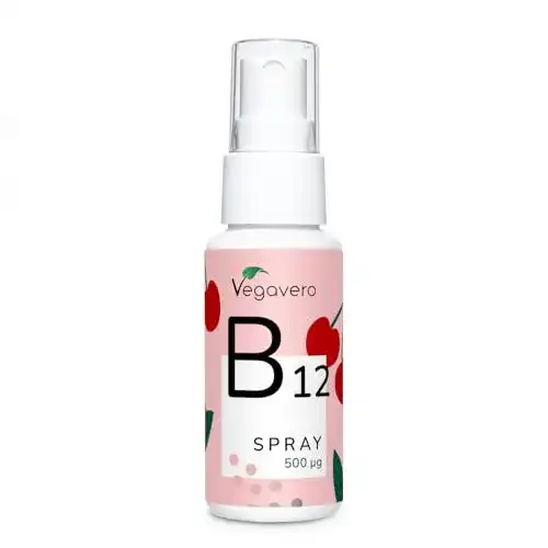 Vegavero Vitamin B12 Spray 500 µg Methylcobalamin mit Kirschgeschmack