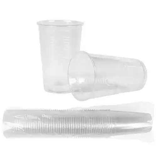 Einwegbecher Heku 50 transparente Trinkbecher 0,3l aus Polypropylen