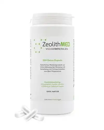 Zeolith-Kapseln für Entgiftung und Schwermetallreduktion