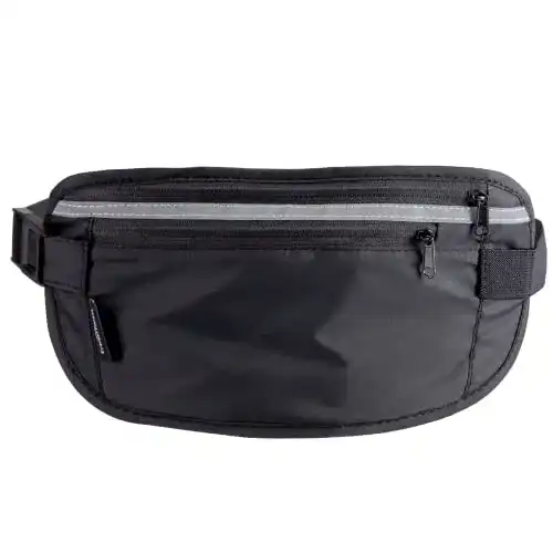 Bauchtasche EVEREST FITNESS schwarz/grau, Laufgürtel