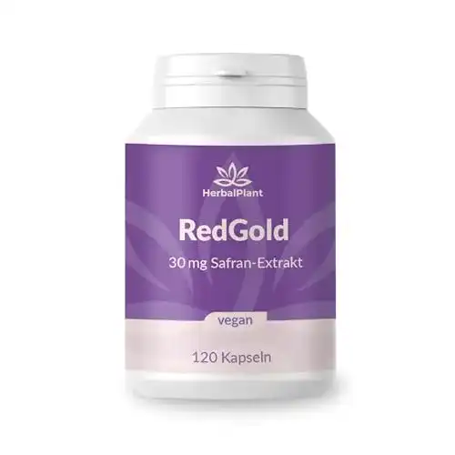 HerbalPlant RedGold Safran-Extrakt Kapseln als natürlicher Stimmungsaufheller