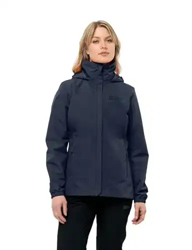 Jack Wolfskin Damen Stormy Point Jacket in Night Blue, Größe XS EU