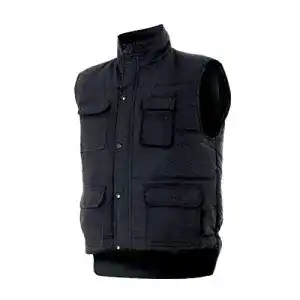 Arbeitsweste Velilla Serie 108 in Schwarz – Größe XL mit vielen Taschen