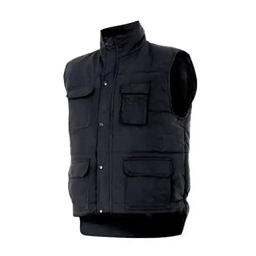 Arbeitsweste Velilla Serie 108 in Schwarz – Größe XL mit vielen Taschen
