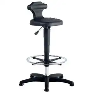 Bürostuhl ohne Rollen Bimos 9419-2000 Stehhilfe Flex 3 schwarz