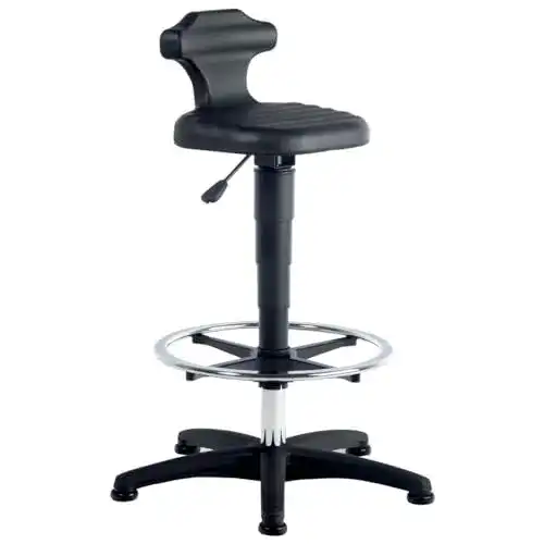 Bürostuhl ohne Rollen Bimos 9419-2000 Stehhilfe Flex 3 schwarz