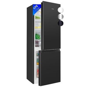 Bomann Kühlschrank mit Gefrierfach in Schwarz, 143 cm, Energieklasse D