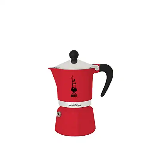 Bialetti 4962 Rainbow Caffettiera Colorata aus Aluminium